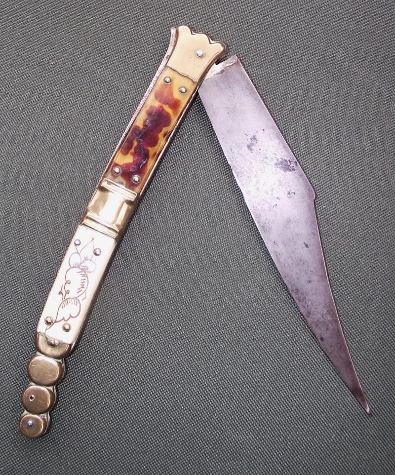 Vintage 19th Century Spanish Navaja Folding Knife.