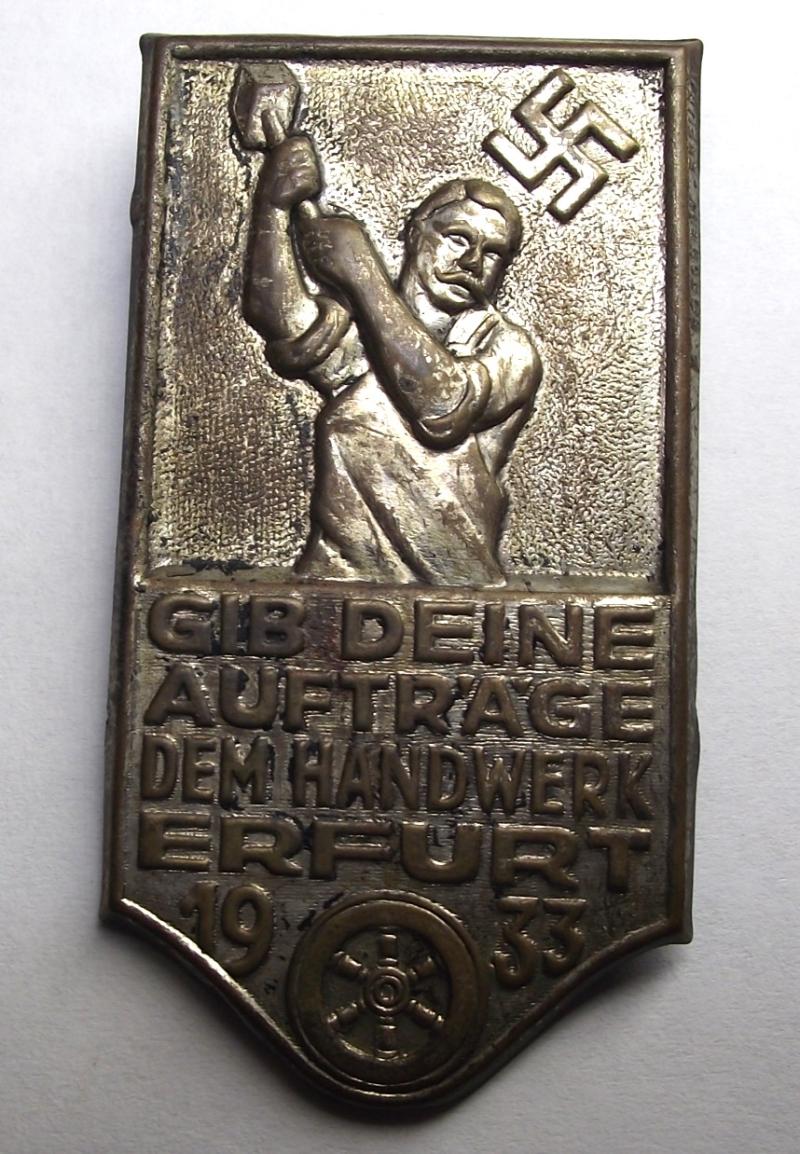 NSDAP Event Badge/Tinnie. Erfurt, 1933.