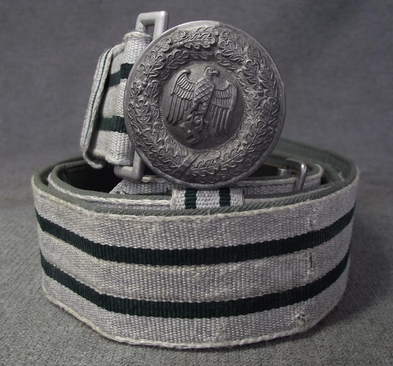 German Heer Officers Brocade Belt and Buckle.