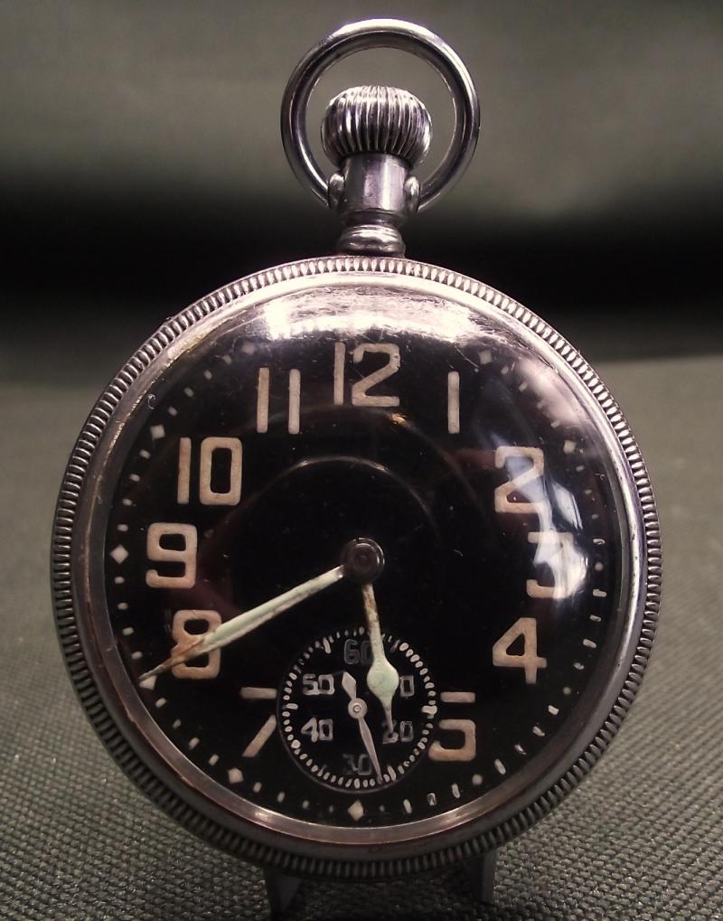 British WW2 Military Pocket Watch. Waltham Premier.