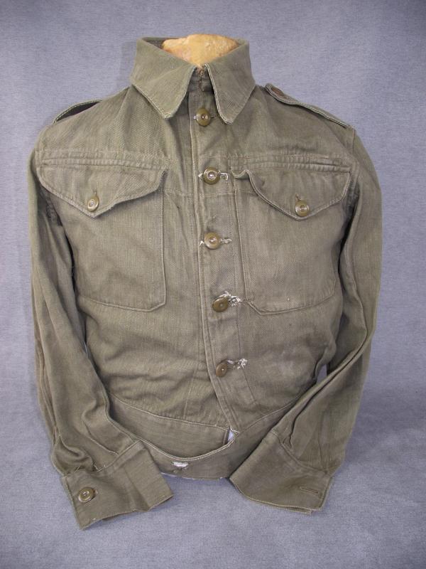 WW2 British Denim Battle Dress Blouse.