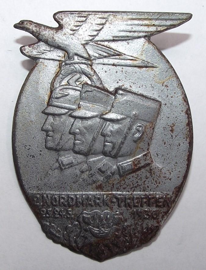 NSDAP Event Badge/Tinnie. Nordmark-Treffen, 1936.