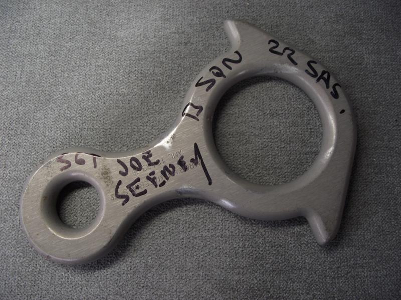 SAS Rope Descender. Signed by 22 SAS Member, Iranian Embassy Siege.