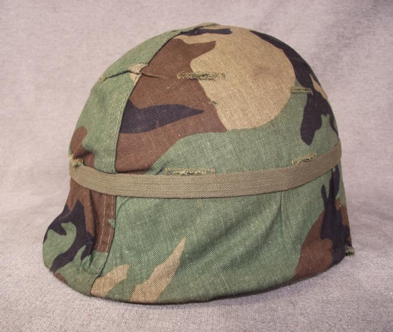US M1 Helmet with Cover. 1980's.