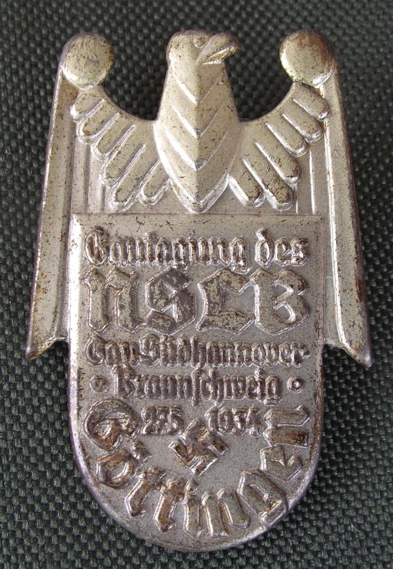 N.S.L.B. Gautag Event Badge/Tinnie. Gottingen, 1934.