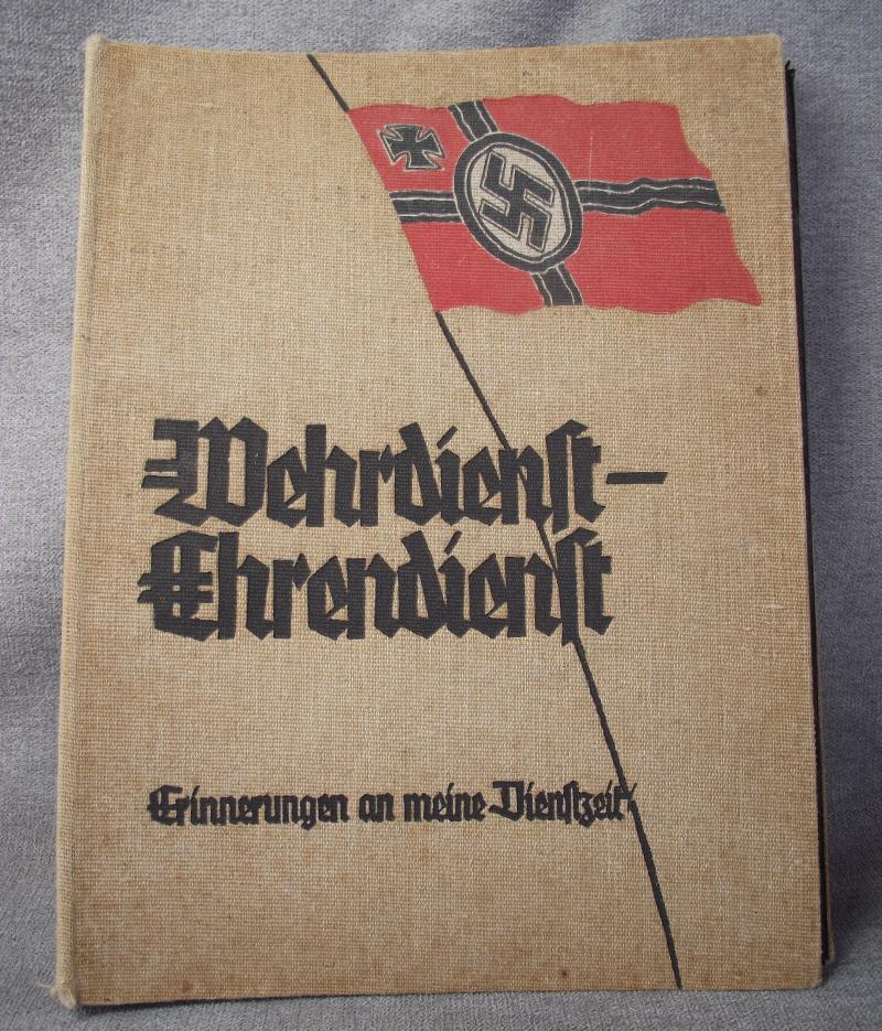 WW2 German Cavalry Wehrdienst-Eherendienst Personal Service Book.