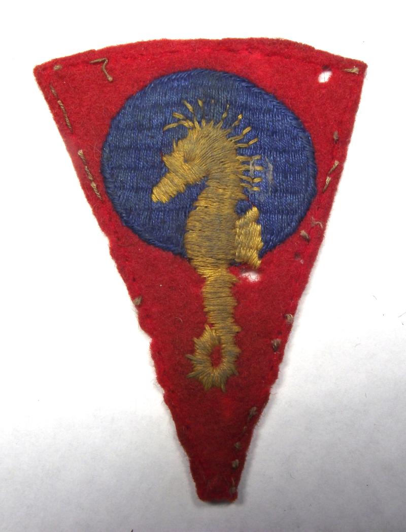 WW2 British Royal Marines Training Center Cloth Formation Patch