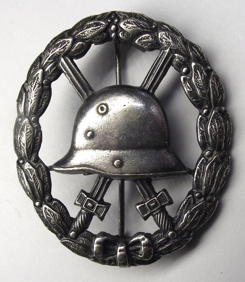 WW1 German Silver ''Cut-out'' Wound Badge.