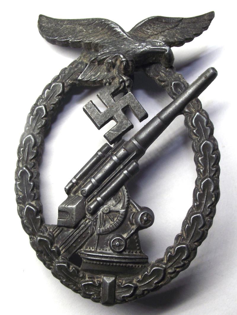 WW2 German Luftwaffe Flak Badge. Steinhauer & Luck.