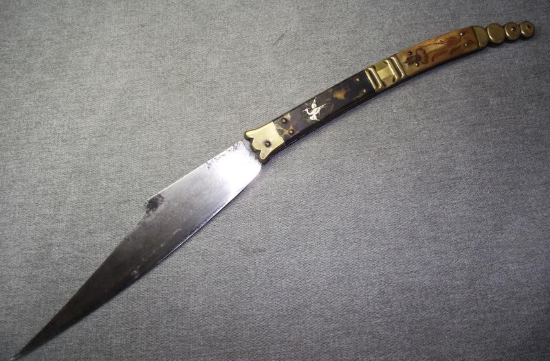 Vintage 19th Century Spanish Navaja Folding Knife.