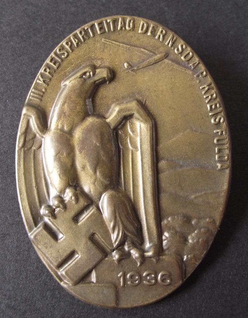 NSDAP Event Badge/Tinnie. Kreis Fulda, 1936.