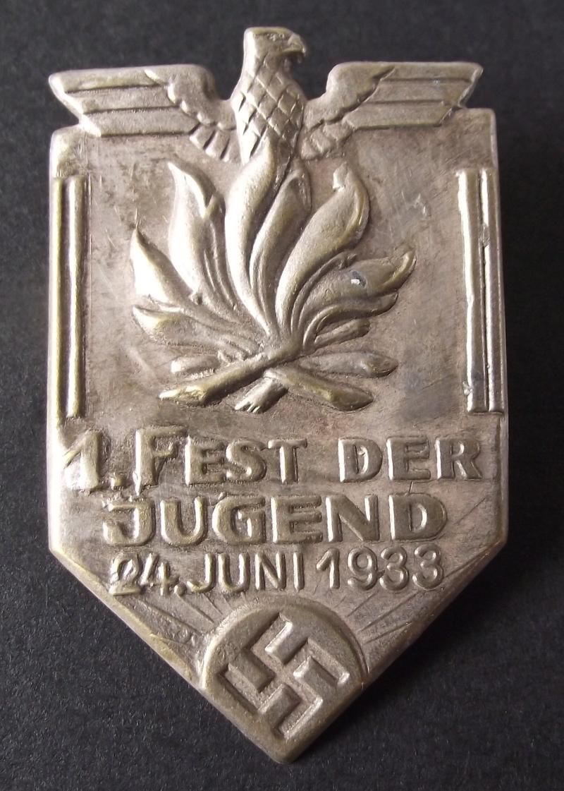 Hitler Youth Tinne/ Event Badge. Fest der Jugend, 1933.