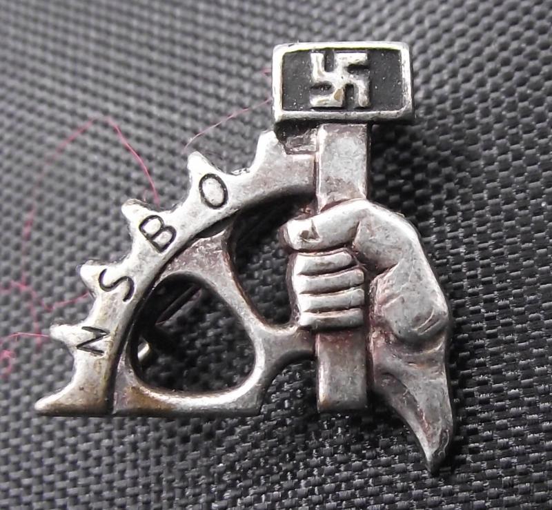 WW2 German Lapel Membership Badge. N.S.B.O.