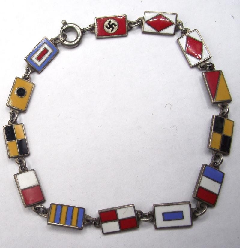 Rare Souvenir Bracelet from the KDF Ship Wilhelm Gustloff, 1938.