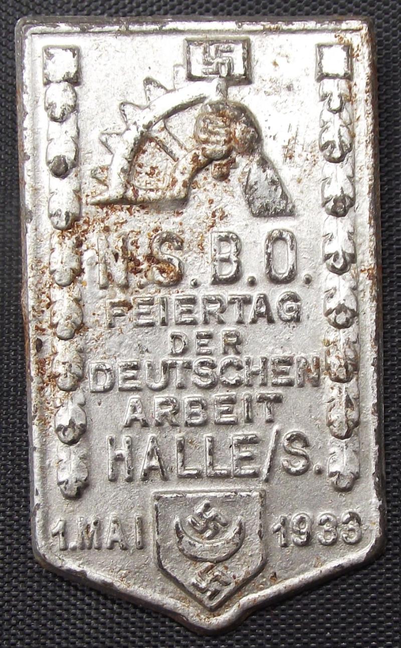 NSBO Event Badge/Tinnie. Feirtag Halle/s 1933.