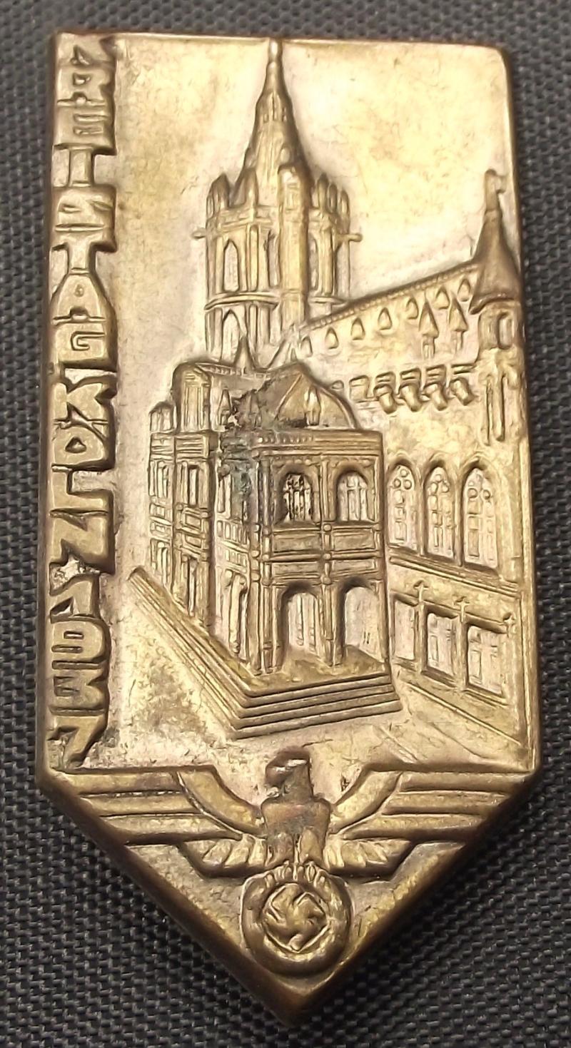 Kreistag Event Badge/Tinnie. Koln, 1937.