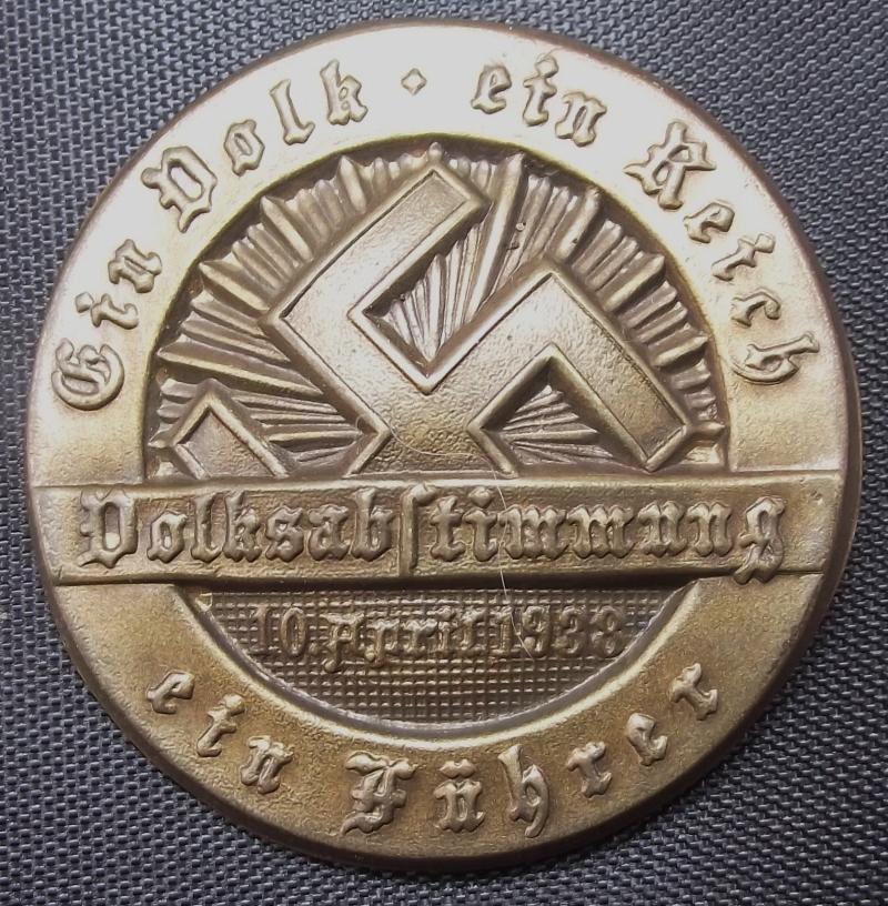 NSDAP Event Badge/Tinnie. Ein Volk-Ein Reich-Ein Fuhrer. 1938.