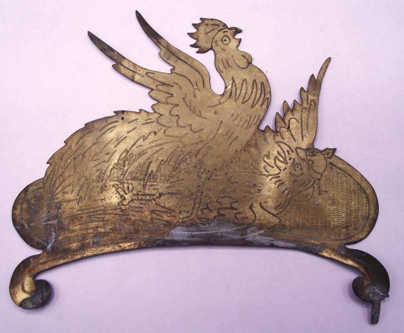 French WW1 Souvenir. French Rooster Beats The German Eagle.