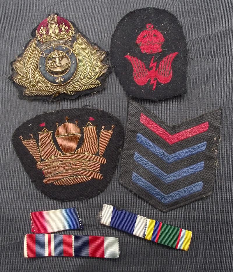 WW2 Royal Fleet Auxiliary Insignia Group.