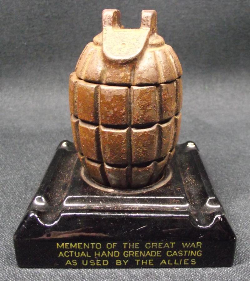 1915 Dated Mills Grenade Memento Ink Well.