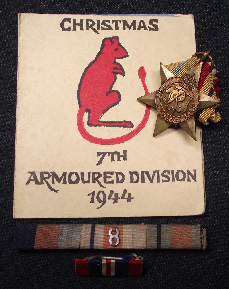 1944 7th Armoured Division Christmas Card. Holland.