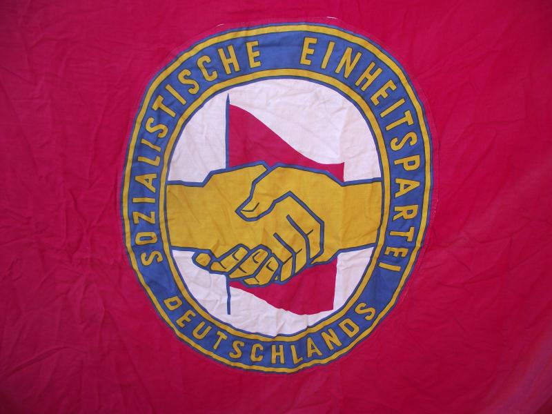 SED Communist Party Flag , 44x72 Inch.