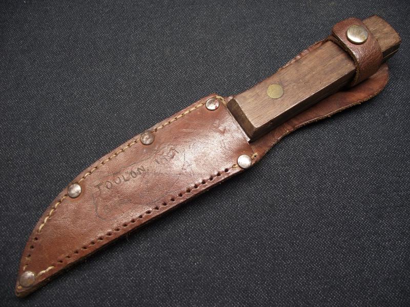 Vintage Rodger Sheath Knife. Toulon, 1947, South Wales Borderers.