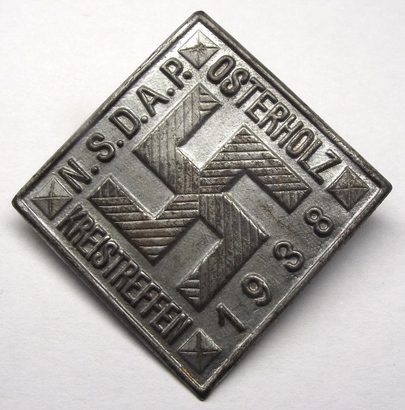 NSDAP Event Badge/Tinnie. Kreistreffen Osterholze, 1938.