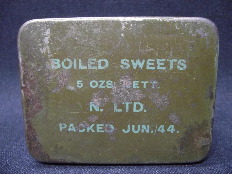 WW2 British 1944 Dated Boiled Sweets Tin.