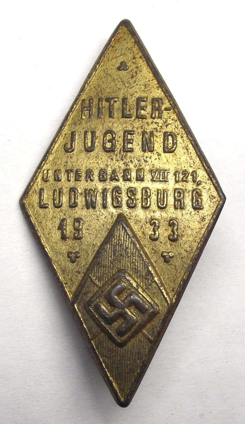 Hitler Youth Event Badge/Tinnie. Ludwigsburg, 1933.