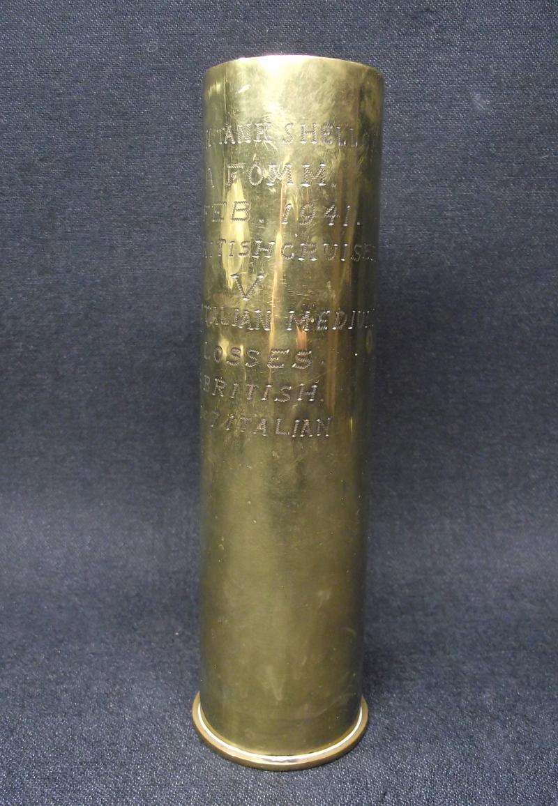 Super ''Beda Fomm'' Battle Souvenir Italian 47/32 Tank Shell Case. 1941.