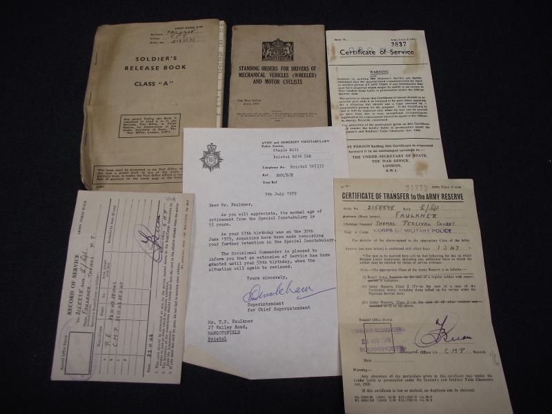 WW2 British Medal Group, Paperwork and Insignia. Bristol.