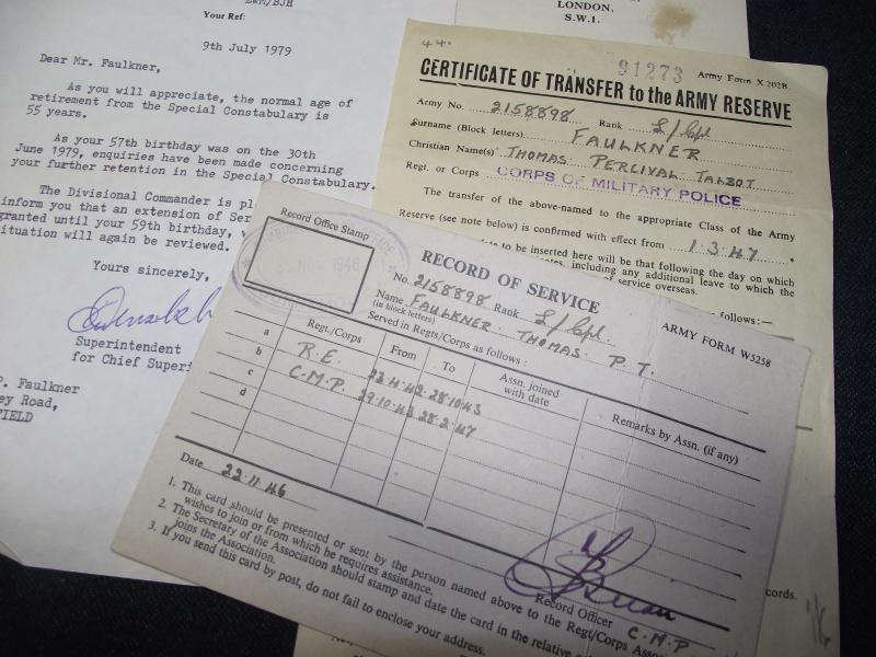 WW2 British Medal Group, Paperwork and Insignia. Bristol.