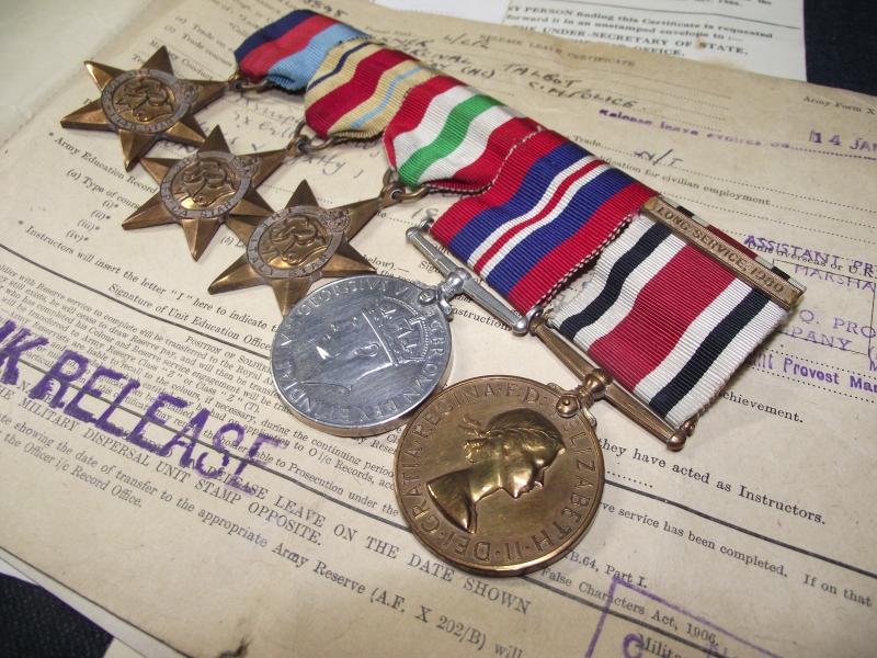 WW2 British Medal Group, Paperwork and Insignia. Bristol.