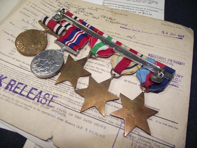 WW2 British Medal Group, Paperwork and Insignia. Bristol.
