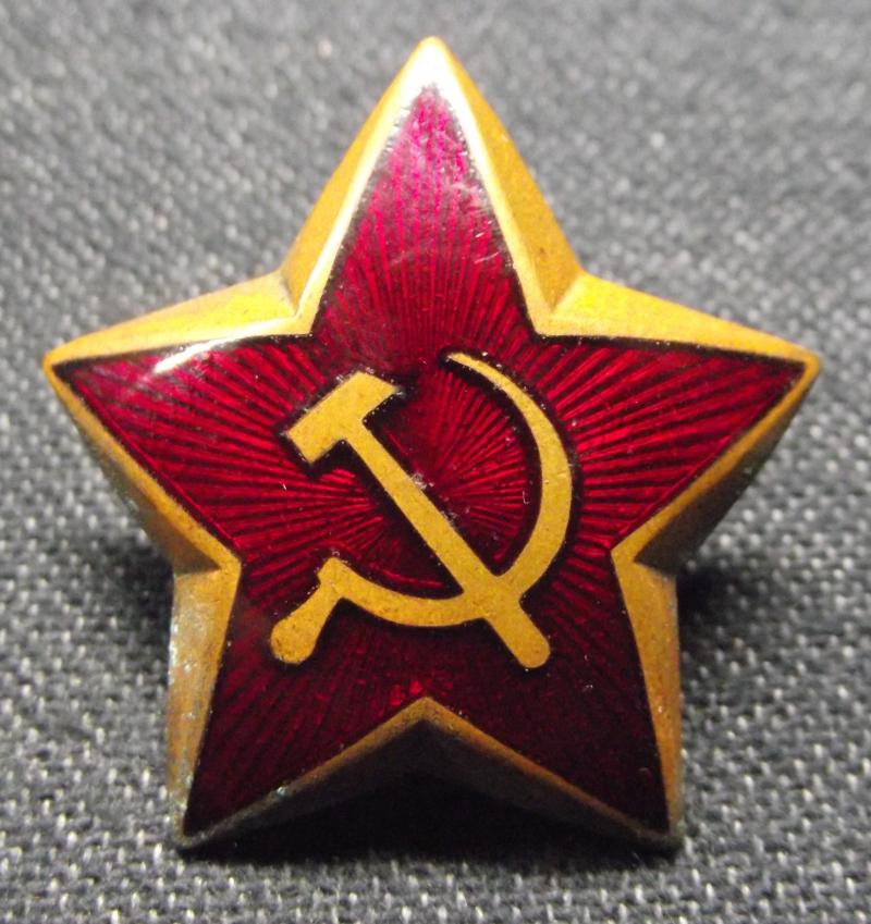 Vintage Yugoslavian Officers Enamel Cap Badge.
