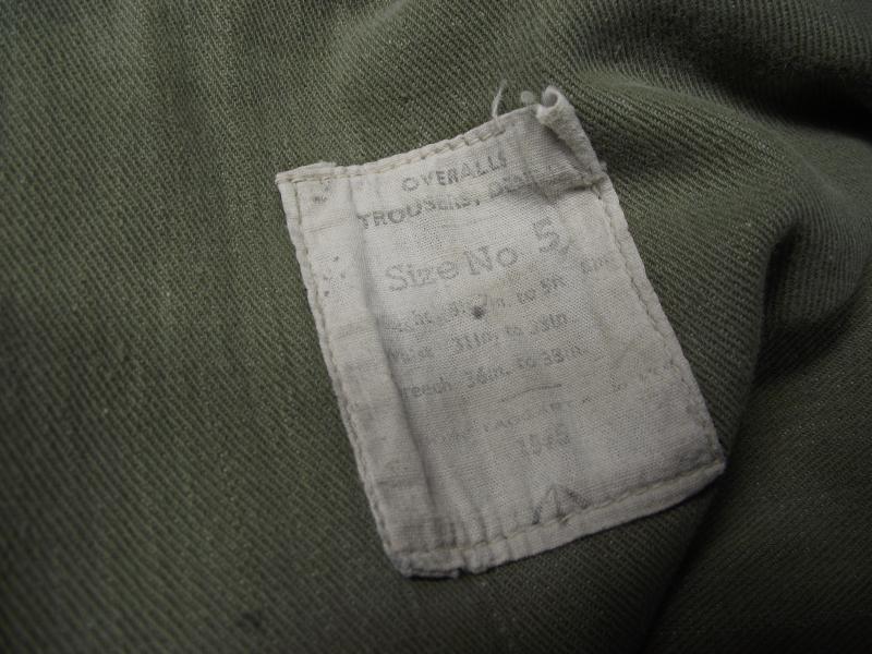 1945 Dated British Trousers, Overalls, Denim.