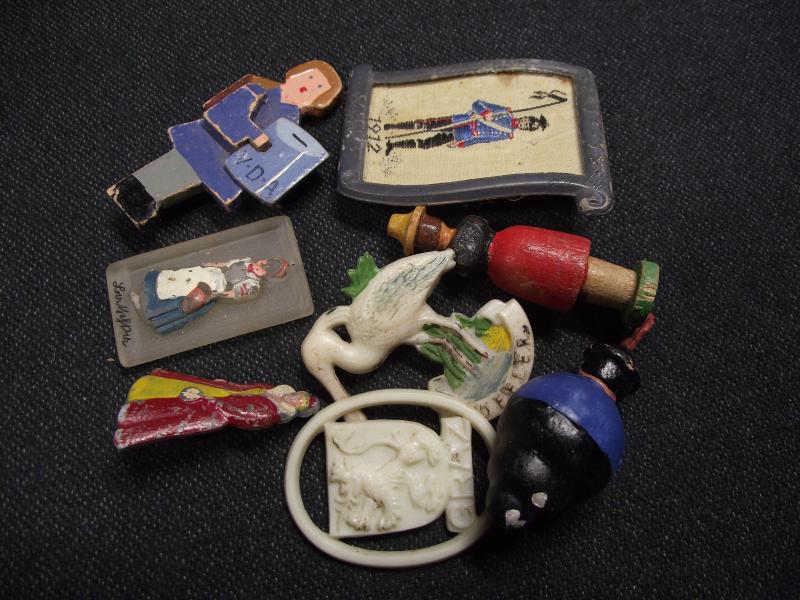 8 X  WW2 German WHW Pinback Donation Badges.