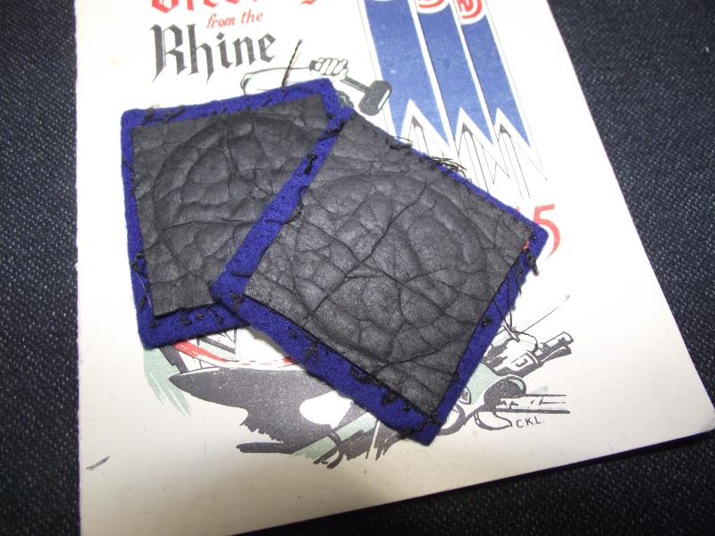 51st Highland Division Formation Titles and 1945 Rhine Christmas Card.