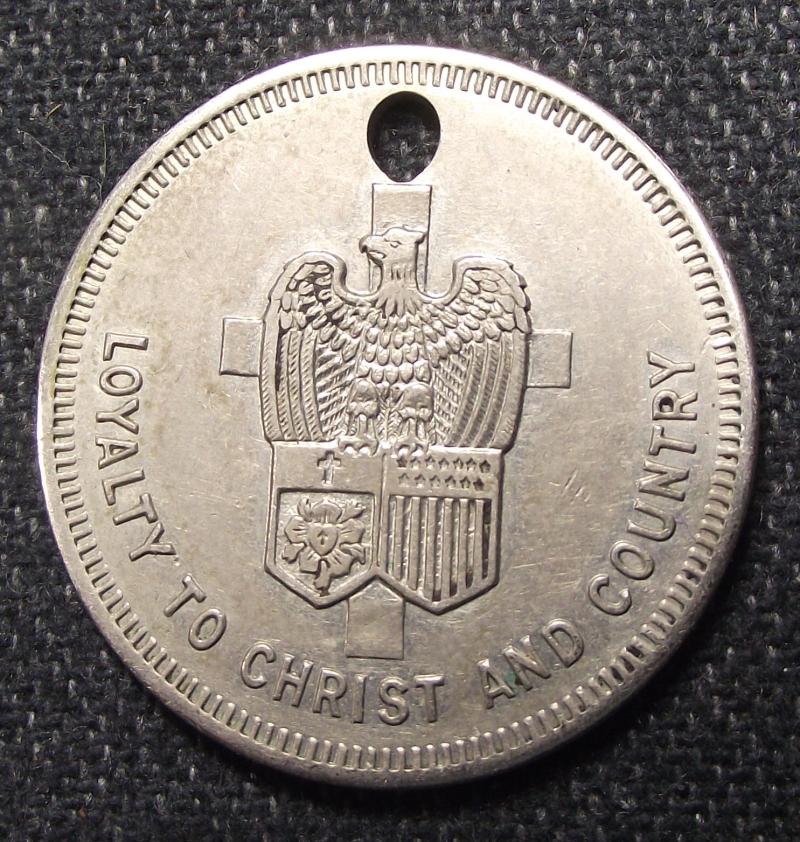 U.S. Army and Navy Commission Lutheran Church Dog Tag