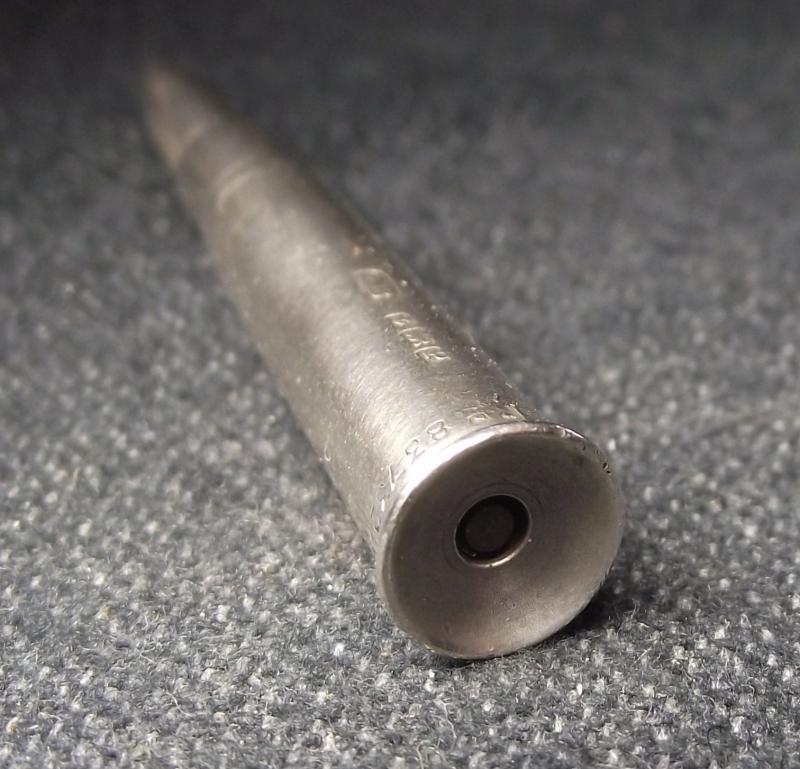 WW2 Silver Bullet Cigar Piercer. Hallmark date 1939.