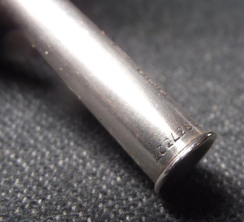 WW2 Silver Bullet Cigar Piercer. Hallmark date 1939.