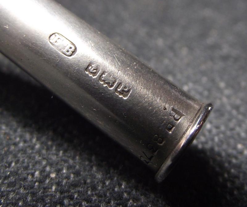 WW2 Silver Bullet Cigar Piercer. Hallmark date 1939.