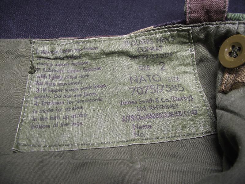 British 68 Pattern DPM Combat Trousers. Falklands.