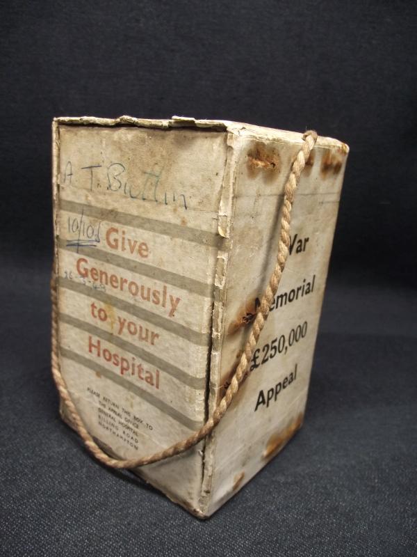 1948 Dated Northampton General Hospital War Memorial Appeal Collection Box.