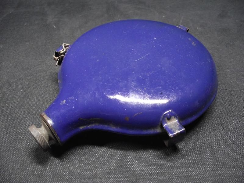 British Boer War Blue Enamel Water Bottle.