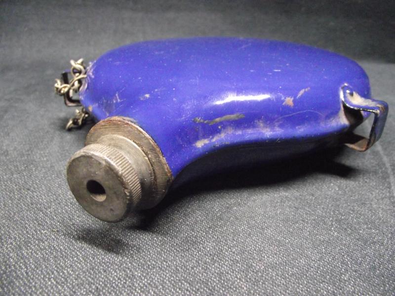 British Boer War Blue Enamel Water Bottle.