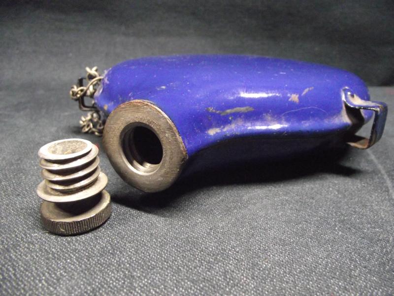 British Boer War Blue Enamel Water Bottle.