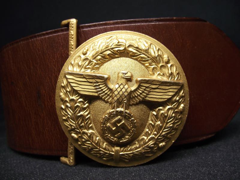 NSDAP Political Leader Belt and Buckle. M4/72, Deumer.