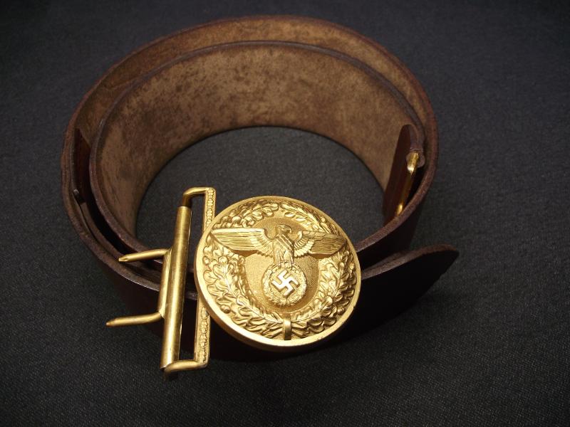 NSDAP Political Leader Belt and Buckle. M4/72, Deumer.